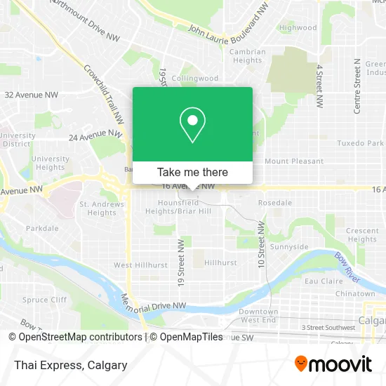 Thai Express map