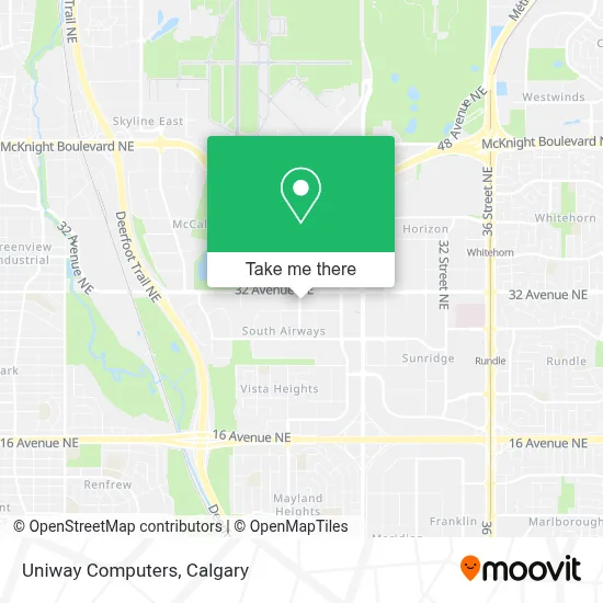 Uniway Computers map