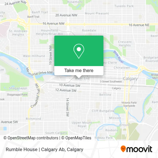 Rumble House | Calgary Ab map