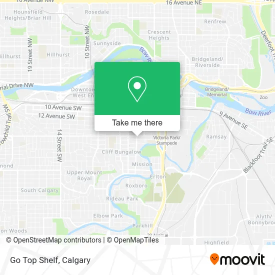 Go Top Shelf map