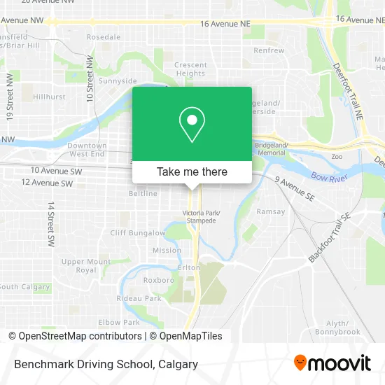 Benchmark Driving School map