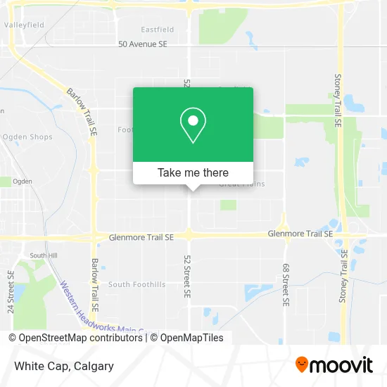White Cap map