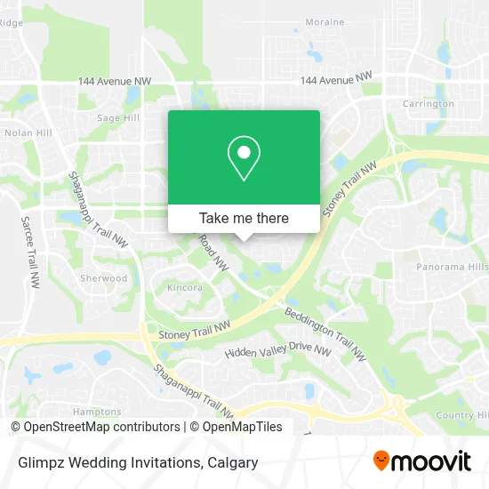 Glimpz Wedding Invitations map