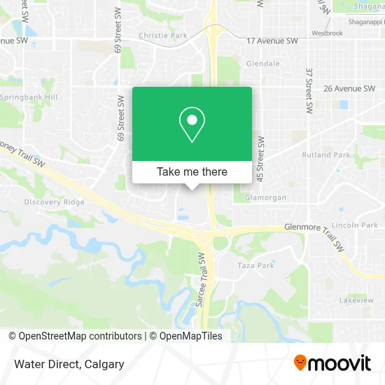 Water Direct map
