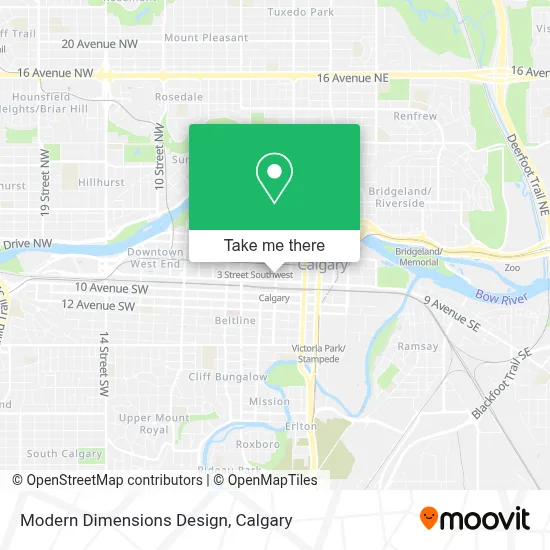 Modern Dimensions Design map