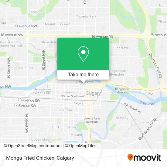 Monga Fried Chicken map