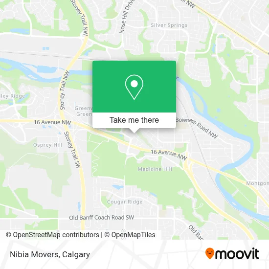 Nibia Movers map