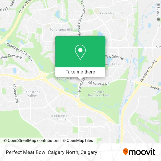 Perfect Meat Bowl Calgary North map
