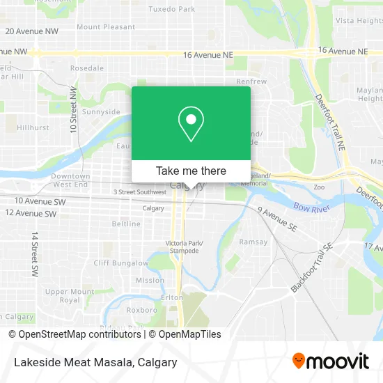 Lakeside Meat Masala map