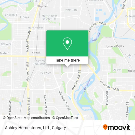 Ashley Homestores, Ltd. map