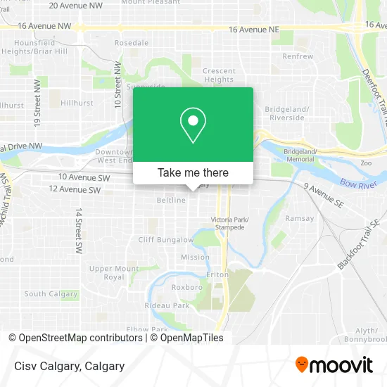 Cisv Calgary map