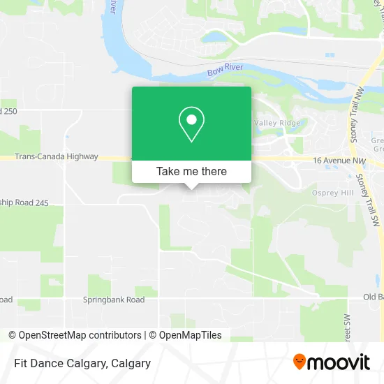 Fit Dance Calgary map