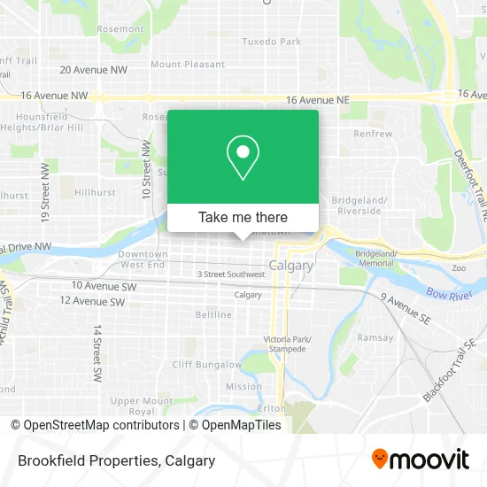 Brookfield Properties map