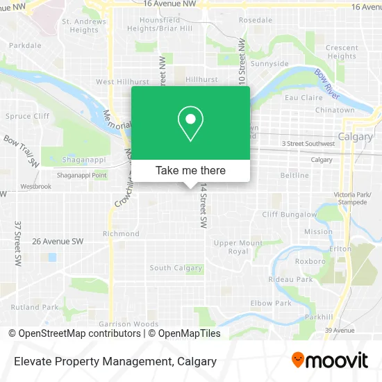 Elevate Property Management map