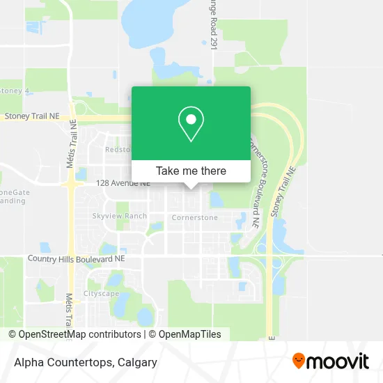 Alpha Countertops map