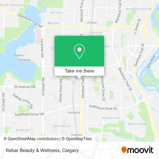Rebar Beauty & Wellness map