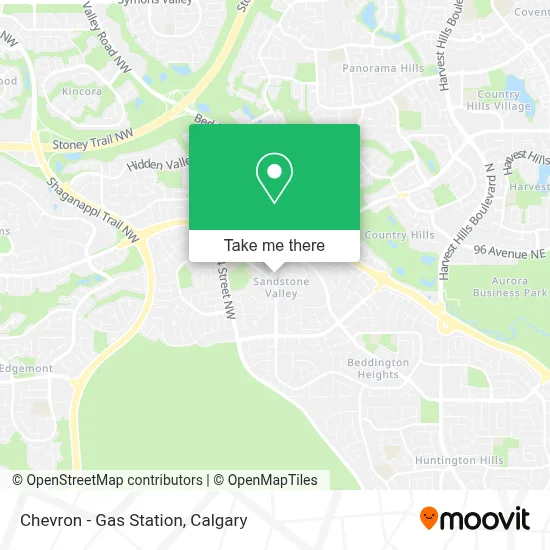Chevron - Gas Station map