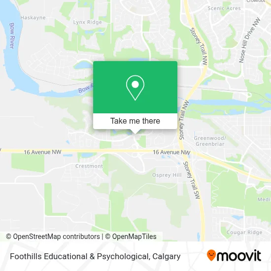 Foothills Educational & Psychological map