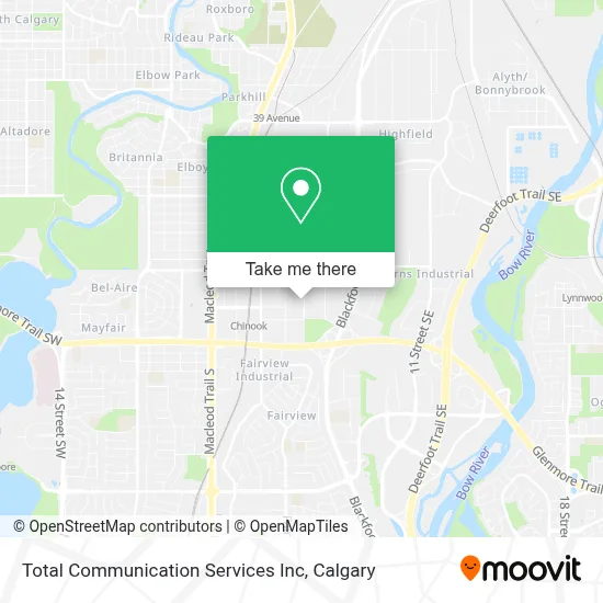 Total Communication Services Inc map