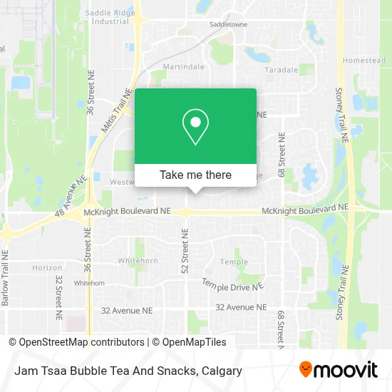 Jam Tsaa Bubble Tea And Snacks map