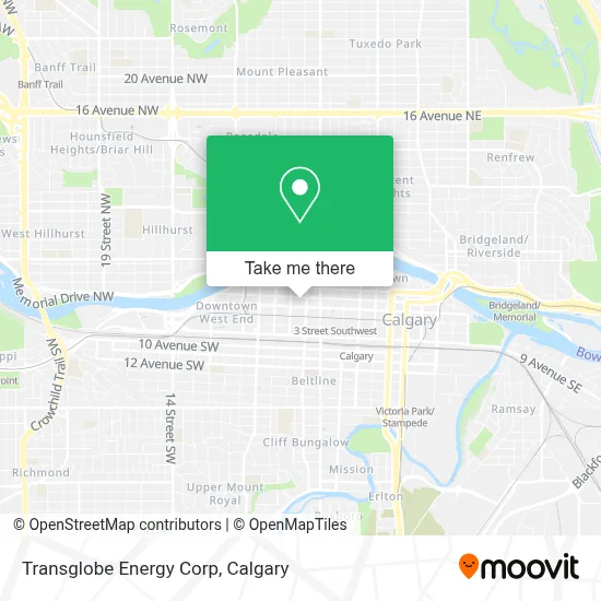 Transglobe Energy Corp map