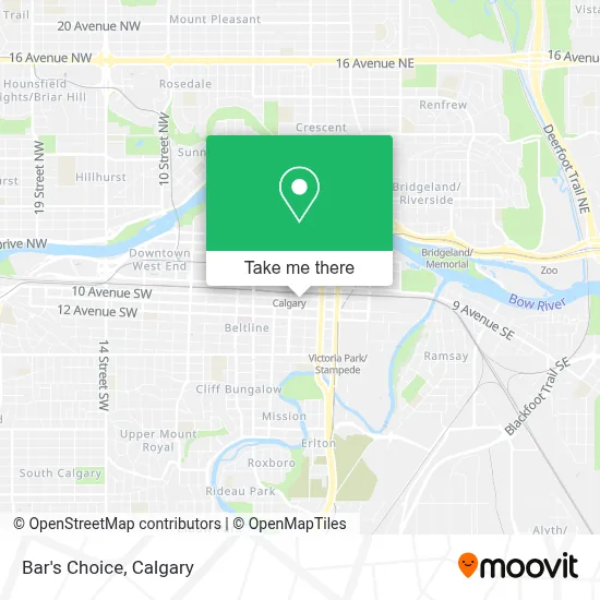 Bar's Choice map