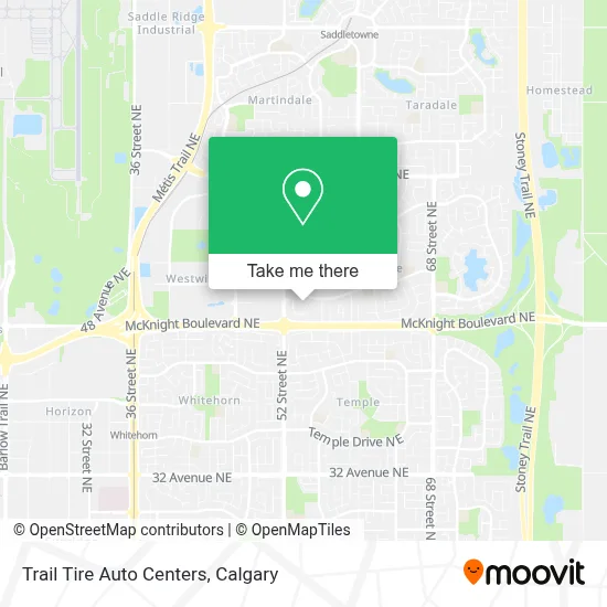 Trail Tire Auto Centers map