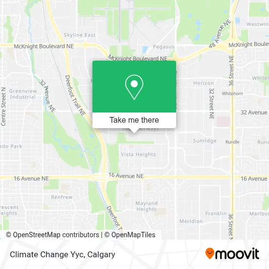 Climate Change Yyc map