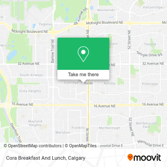 Cora Breakfast And Lunch map
