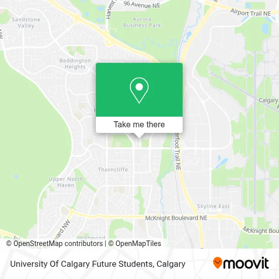University Of Calgary Future Students map
