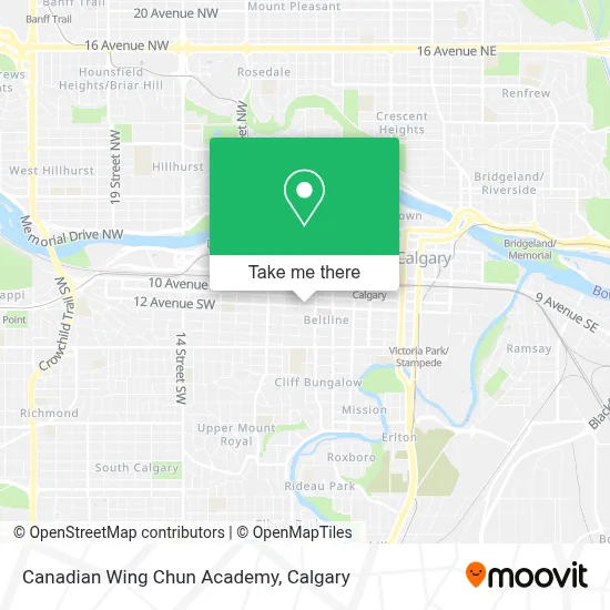 Canadian Wing Chun Academy map