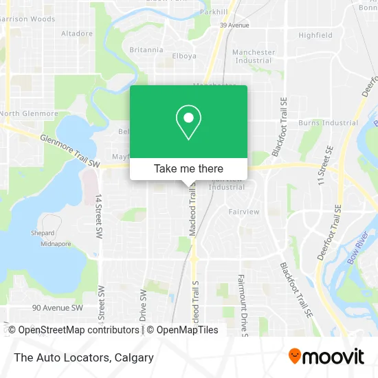 The Auto Locators map