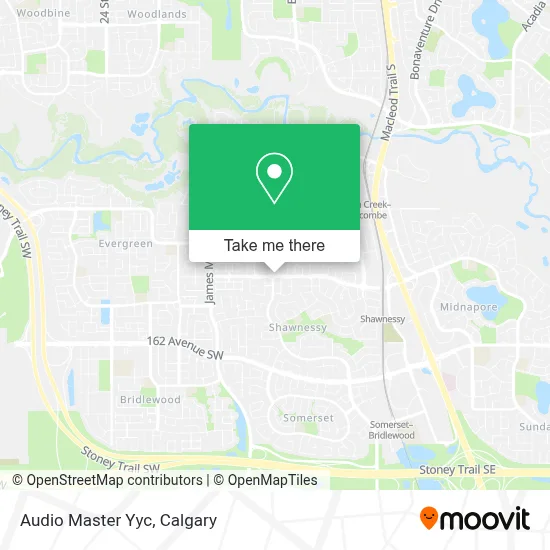 Audio Master Yyc map