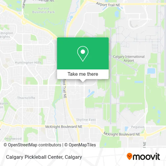 Calgary Pickleball Center map