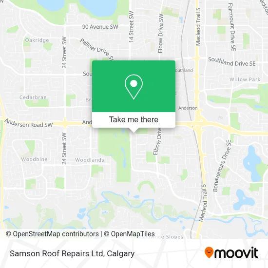 Samson Roof Repairs Ltd map