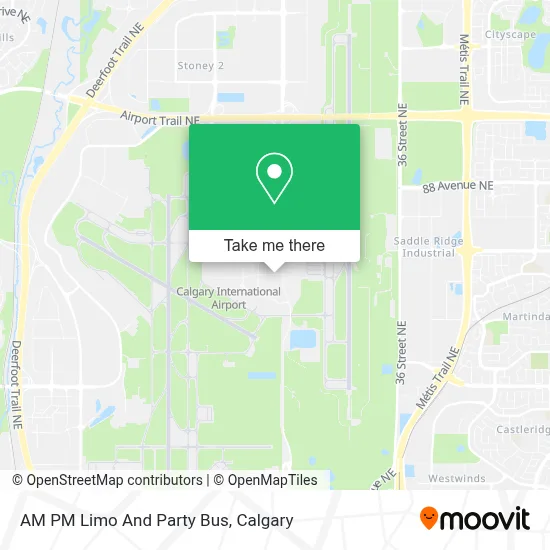 AM PM Limo And Party Bus map