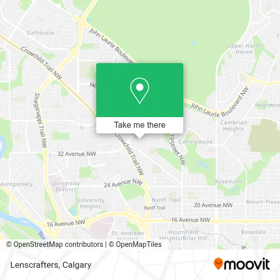 Lenscrafters map