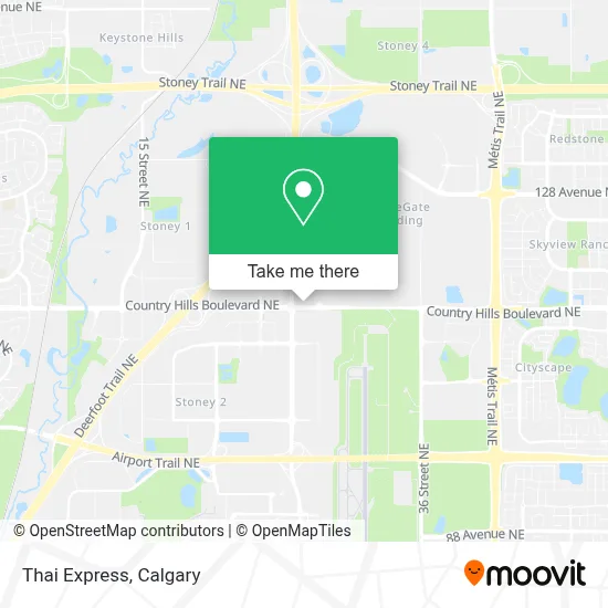 Thai Express map