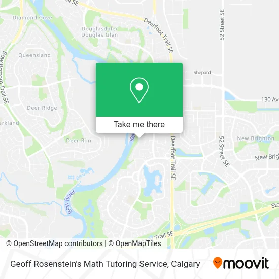 Geoff Rosenstein's Math Tutoring Service map
