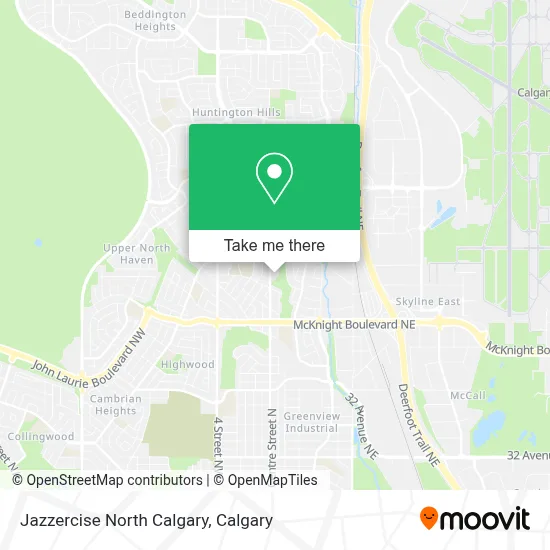 Jazzercise North Calgary map