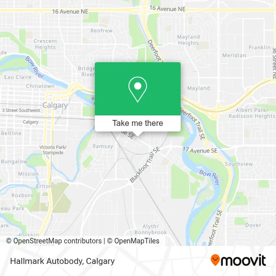 Hallmark Autobody map