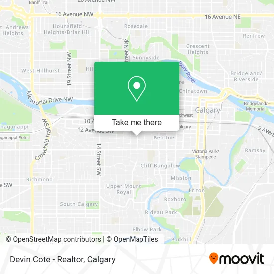 Devin Cote - Realtor map