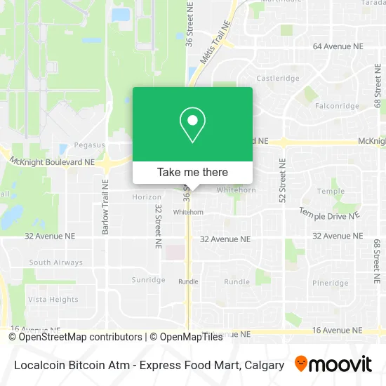 Localcoin Bitcoin Atm - Express Food Mart map