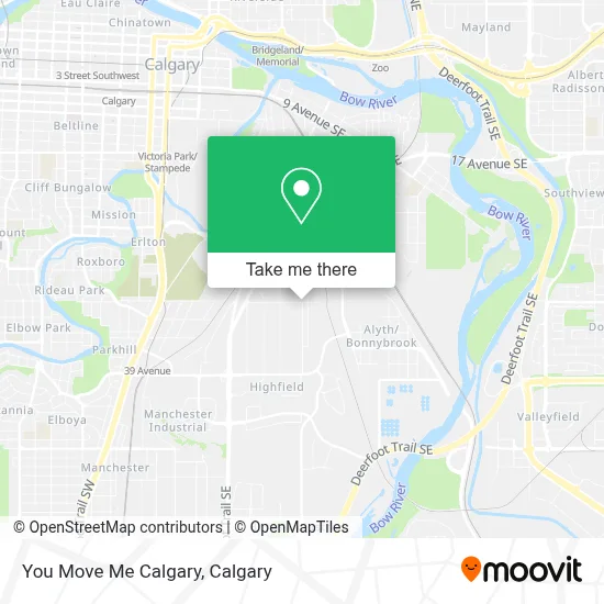 You Move Me Calgary map