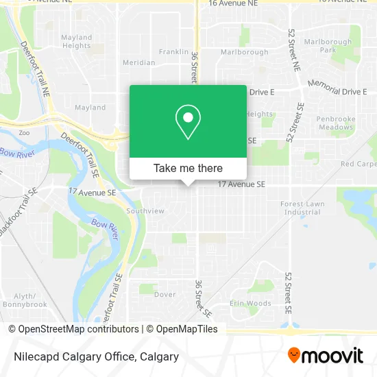 Nilecapd Calgary Office map