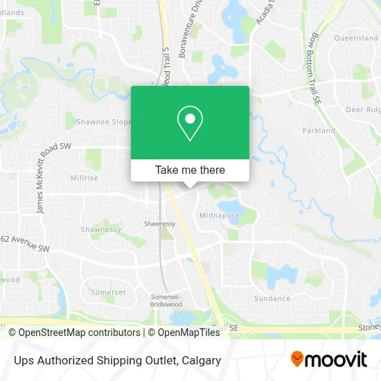 Ups Authorized Shipping Outlet map