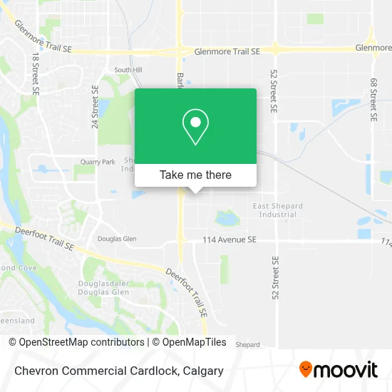 Chevron Commercial Cardlock map