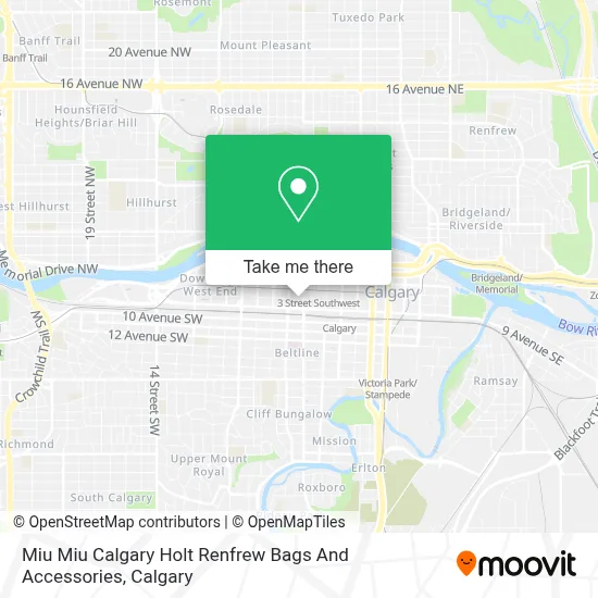 Miu Miu Calgary Holt Renfrew Bags And Accessories map
