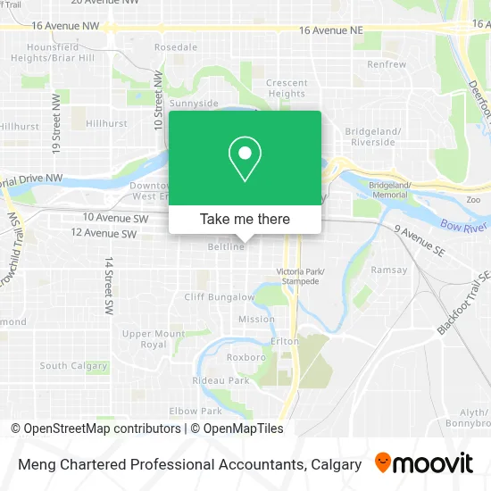 Meng Chartered Professional Accountants map
