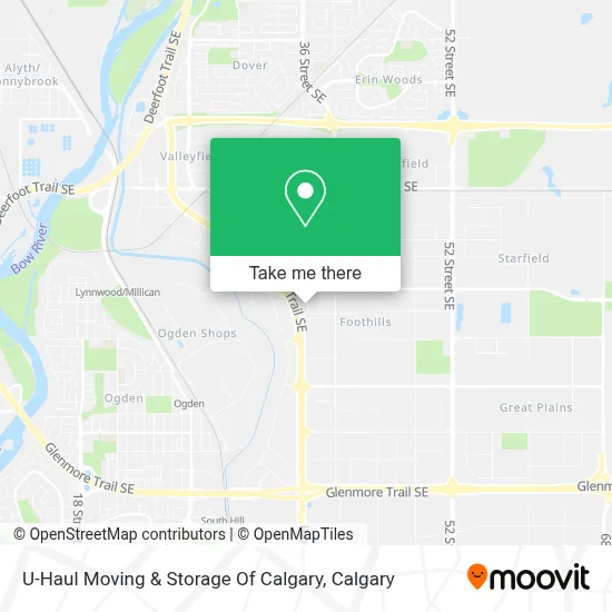 U-Haul Moving & Storage Of Calgary map